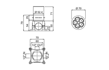 FLORA 6340020F - Single handle shower mixer by QD Magistro Lab - view 3